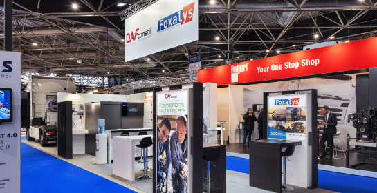 DAF Conseil | Booster de performances, partage son stand sur Solutrans 2023 avec son partenaire Foxalys